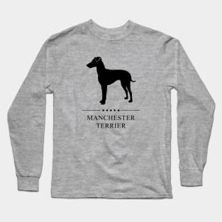 Manchester Terrier Black Silhouette Long Sleeve T-Shirt